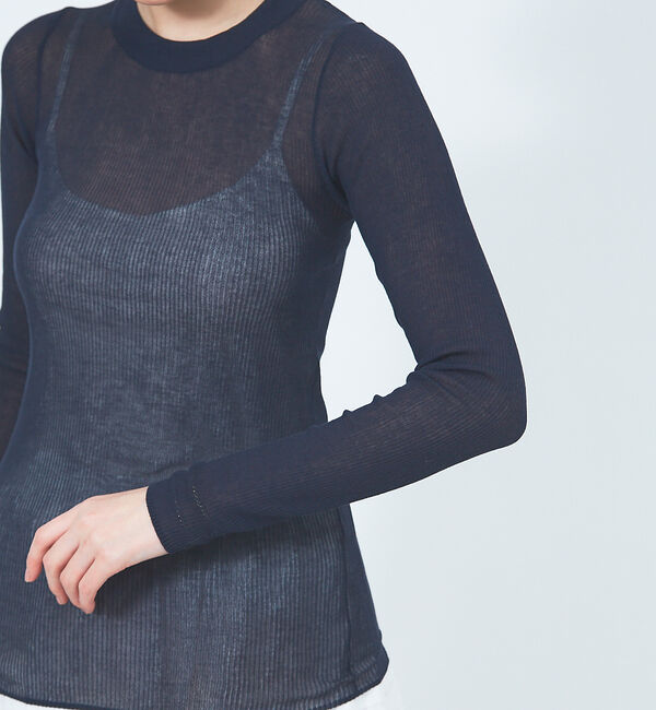 Rouge vif「透けリブニット」|ニット・セーター|