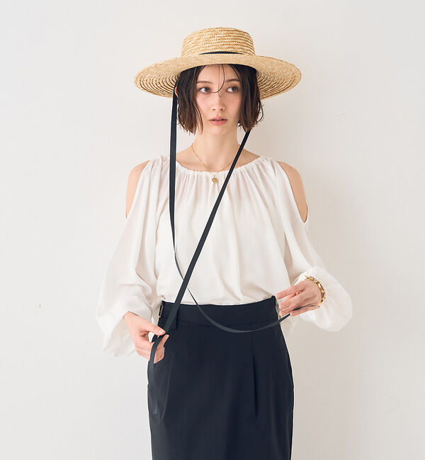 Rouge vif「【一部店舗限定】オープンショルダーブラウス」|シャツ・ブラウス|