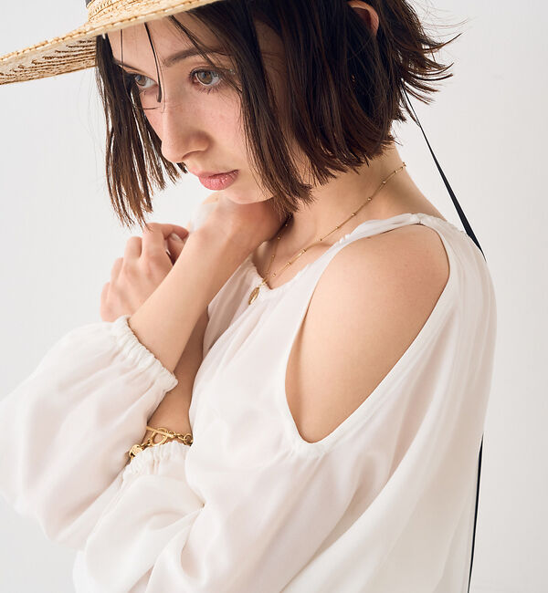 Rouge vif「【一部店舗限定】オープンショルダーブラウス」|シャツ・ブラウス|