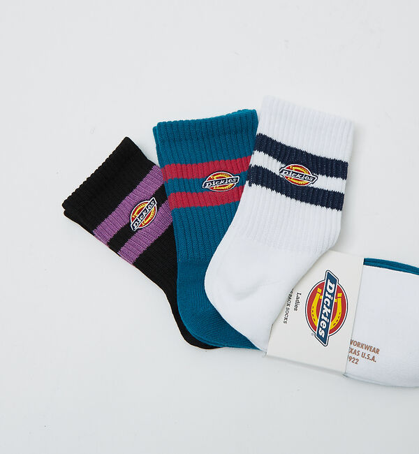 Rouge vif「【DICKIES/ディッキーズ】ソックス 3足セット / レディース / ワンポ」|ソックス|