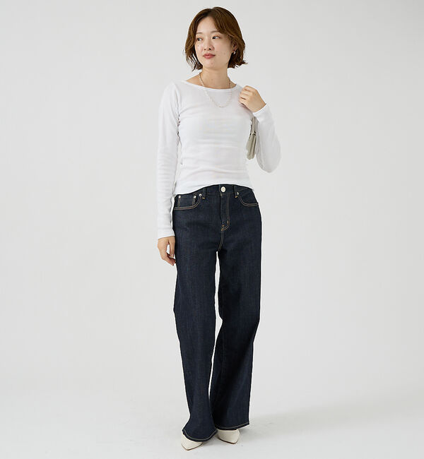 Rouge vif「【Robert P. Miller】パネルリブボートネックTEE / ロンT /」|Tシャツ・カットソー|