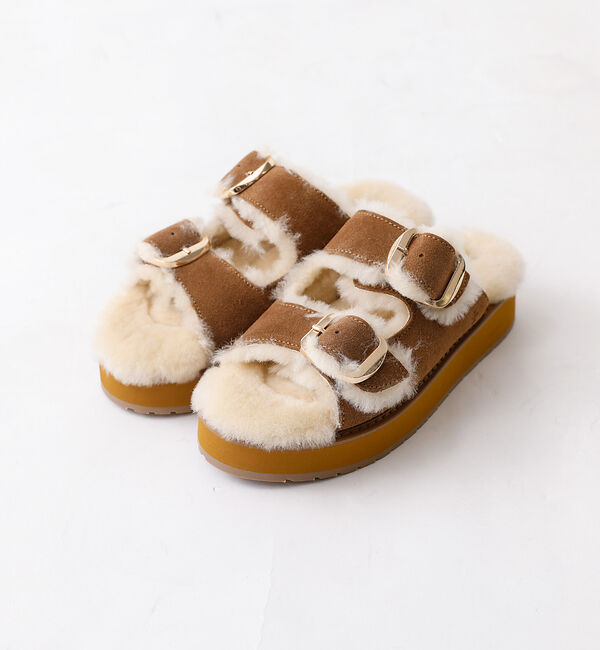 Rouge vif「【EMU Australia/エミュオーストラリア】ファーサンダル/サンダル/フ」|サンダル|