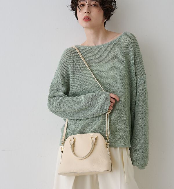 Rouge vif「【AULENTTI/オウレンティ】レザー2wayハンドバッグ/ショルダーバッグ」|ショルダー・メッセンジャー|