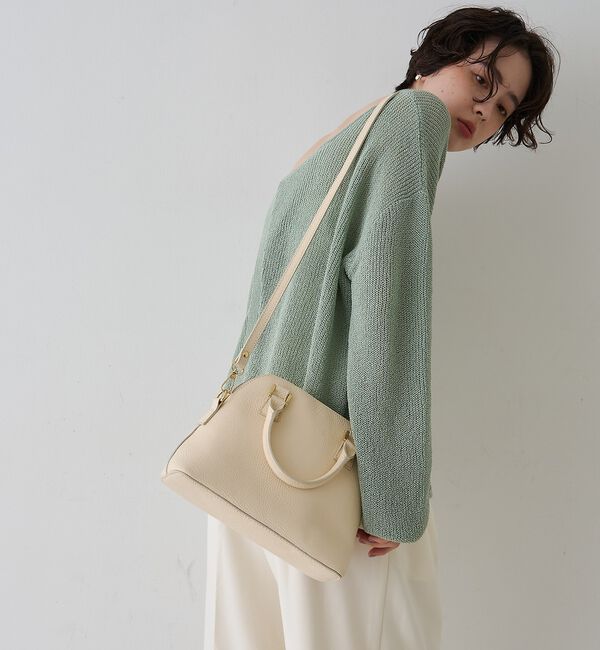 Rouge vif「【AULENTTI/オウレンティ】レザー2wayハンドバッグ/ショルダーバッグ」|ショルダー・メッセンジャー|