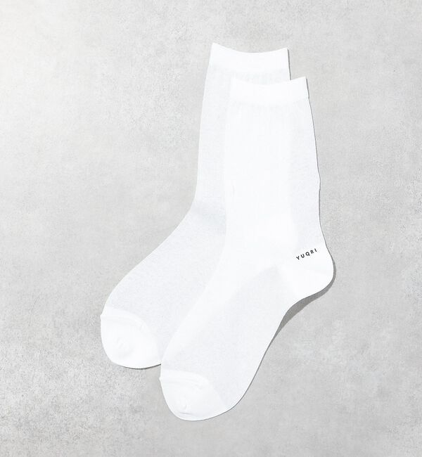 Rouge vif「【YUQRI/ユクリ】Chiffon/靴下/フェミニン/ロマンティック/ギフト【」|ソックス|ホワイト