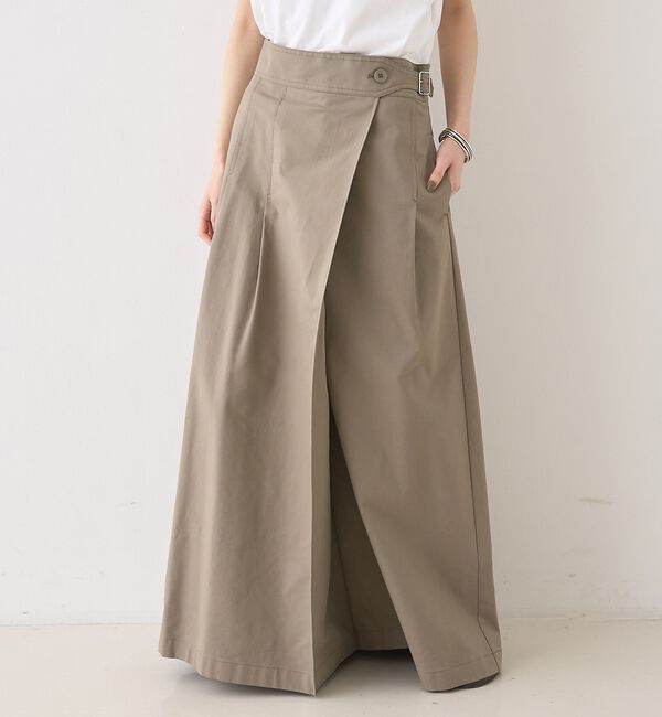 Rouge vif「タックグルカベルト マキシスカート」|スカート|