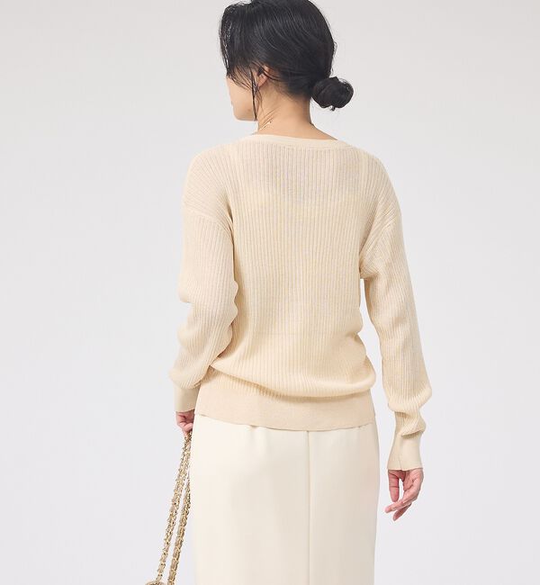 Rouge vif「【一部店舗限定】レースキャミ付きニットアンサンブル/カーディガン/レーストップス」|カーディガン|