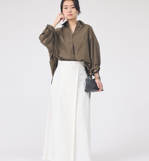 Rouge vif「ドルマンストレッチブロードビックシャツ」|シャツ・ブラウス|