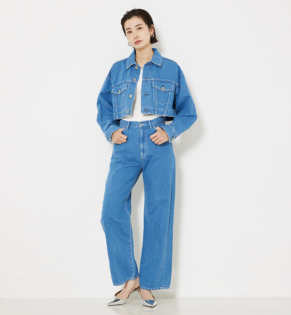 qualite「【セットアップ対応】コットンリネンデニム」|デニム|