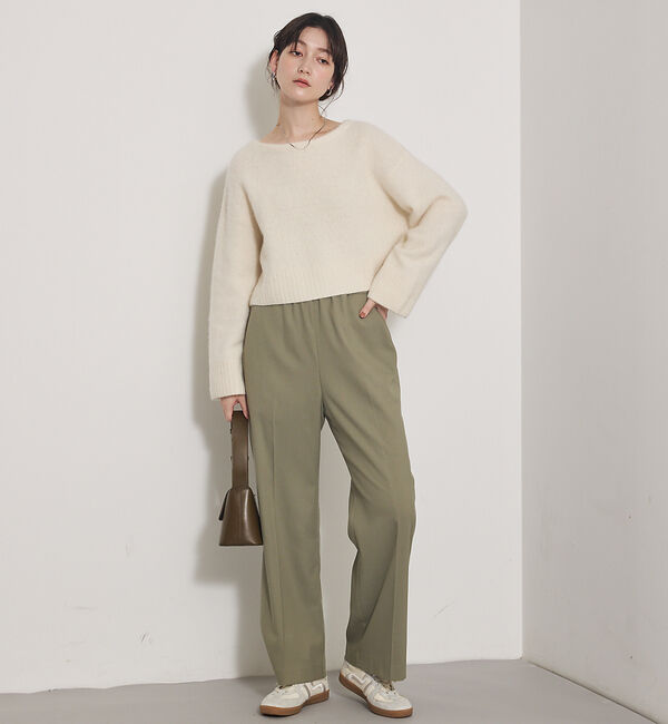 qualite「大人気ニット入荷！【新色登場！上質な肌ざわり】フォックスウールショートプルオーバ」|ニット・セーター|