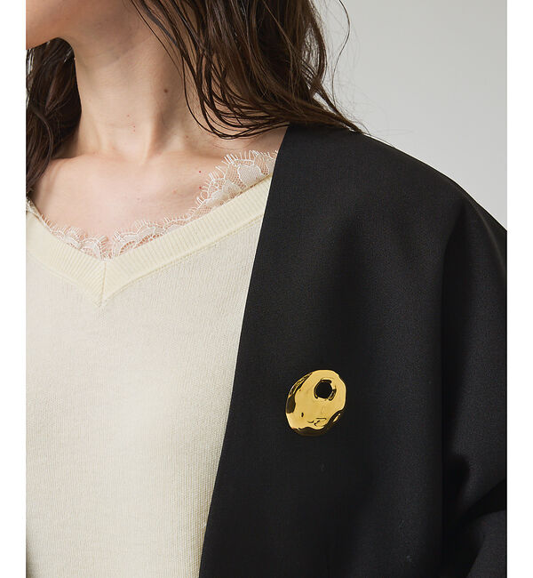 qualite「ステンレスサークルブローチ/ゴールド/シルバー」|その他|