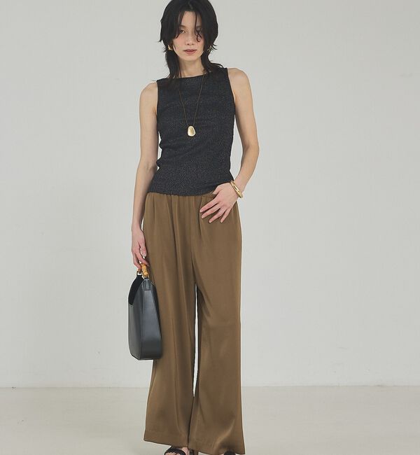 qualite「【接触冷感＆吸水速乾】クールサテンパンツ/セットアップ対応」|その他|