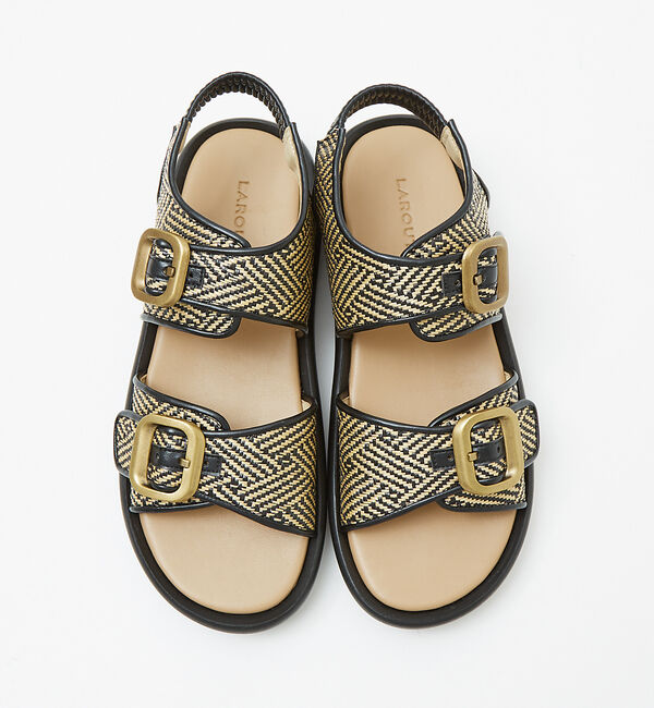 AU BANNISTER「【LAROUTE/軽量】ダブルベルトスポーツサンダル」|サンダル|