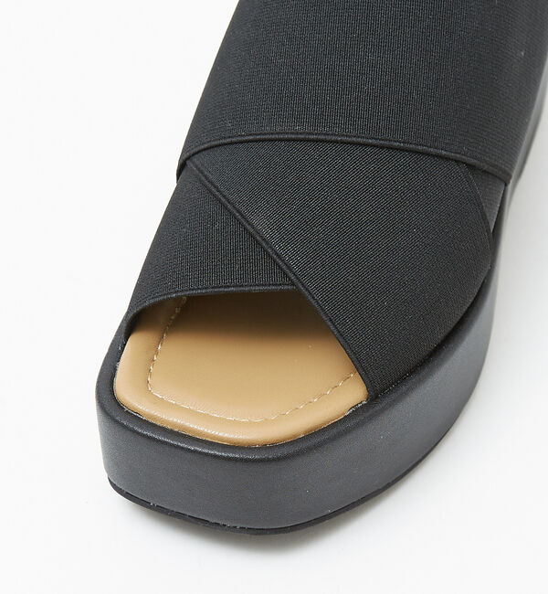 AU BANNISTER「エラスティッククロスウェッジサンダル」|サンダル|