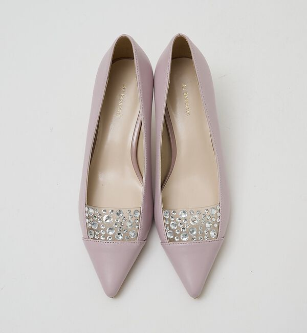 AU BANNISTER「ラインストーンパンプス」|パンプス|ピンク