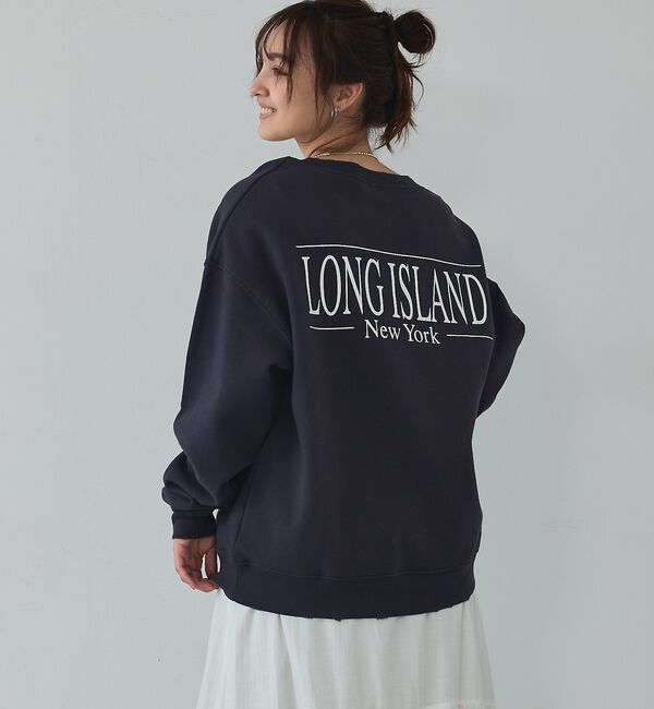 abahouse mavie「【ゆるっとこなれ感】ヴィンテージライクスウェット/冬服/長袖/刺繍/裏起毛」|スウェット・ジャージ|