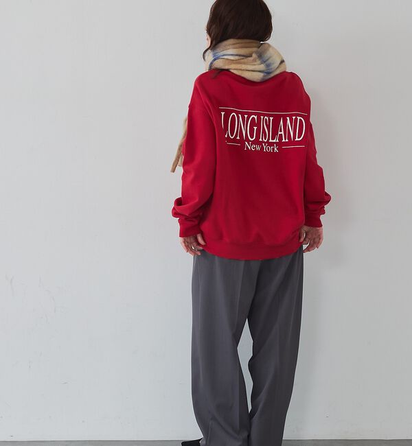 abahouse mavie「【ゆるっとこなれ感】ヴィンテージライクスウェット/冬服/長袖/刺繍/裏起毛」|スウェット・ジャージ|