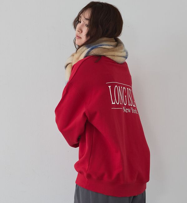 abahouse mavie「【ゆるっとこなれ感】ヴィンテージライクスウェット/冬服/長袖/刺繍/裏起毛」|スウェット・ジャージ|