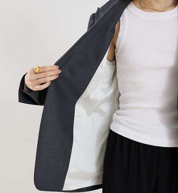 The Store by C' 「【COCUCA】ピークドマスキュリンジャケット」|テーラードジャケット|