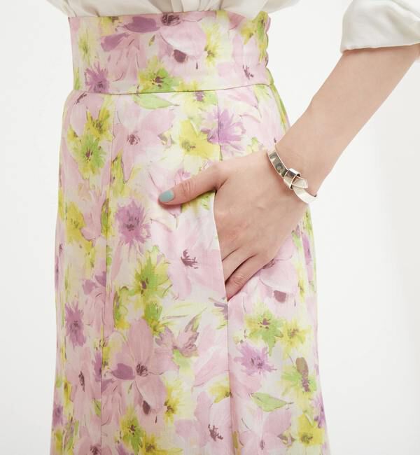 TIARA「カルゼフラワープリントマーメイドスカート」|スカート|