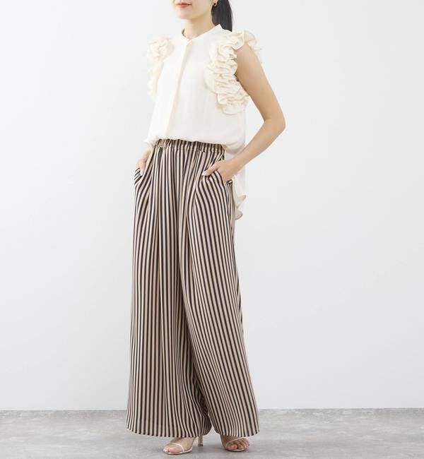 TIARA「サイドフリルブラウス（セットアップ可）」|シャツ・ブラウス|