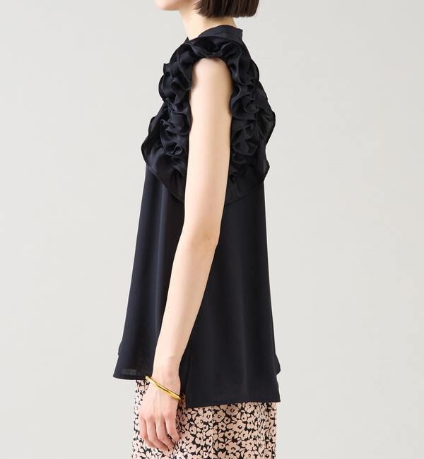 TIARA「サイドフリルブラウス（セットアップ可）」|シャツ・ブラウス|