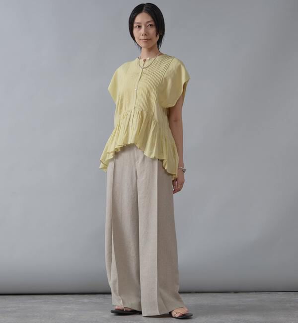 Liesse「【インド生産】ピンタックブラウス」|シャツ・ブラウス|