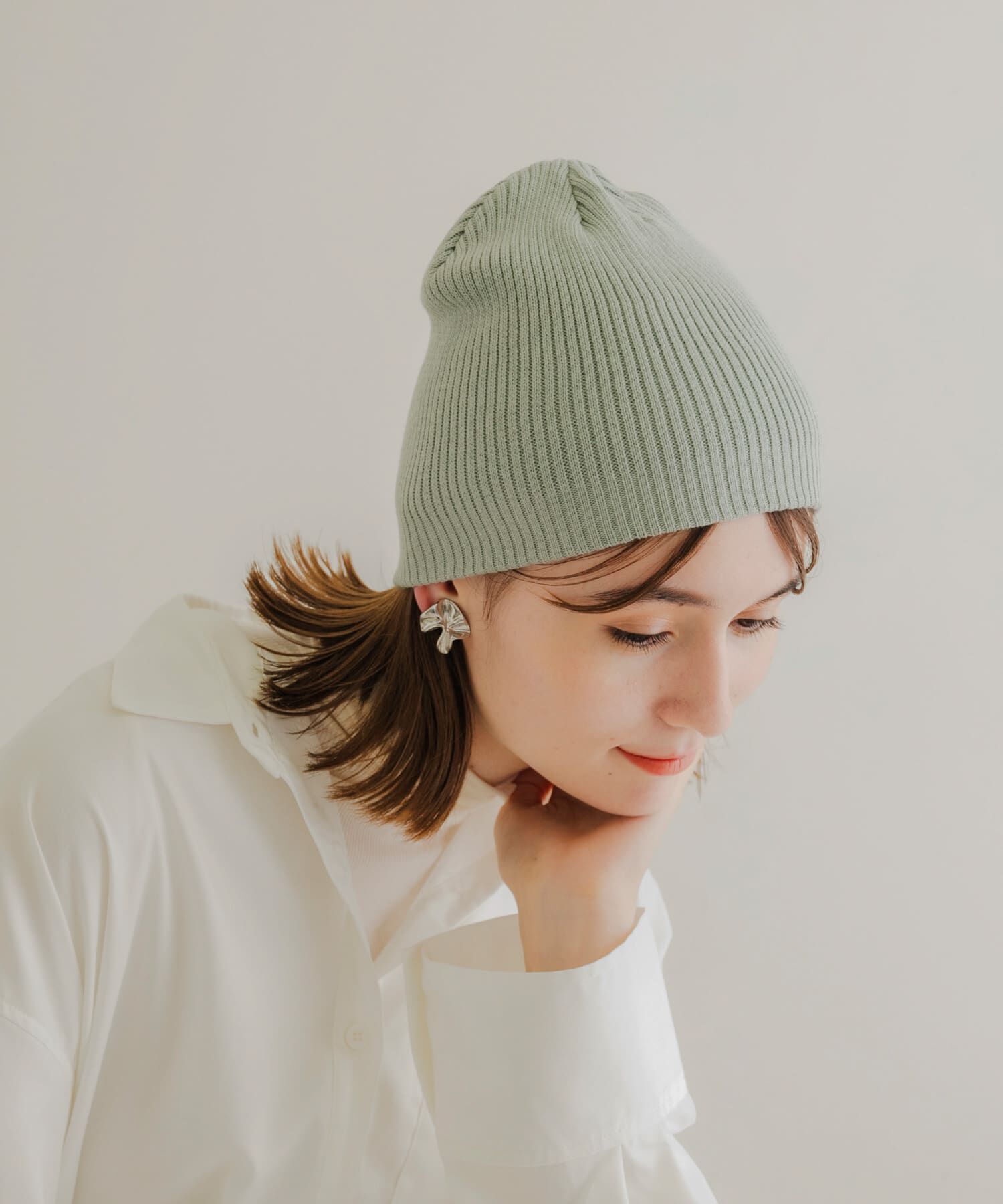 SMELLY「リブニットビーニー」|ニット帽|ブルー系その他