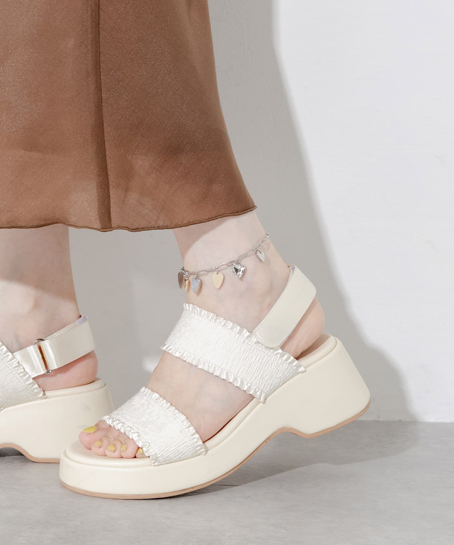 SMELLY「メタルハートチャームアンクレット」|アンクレット|