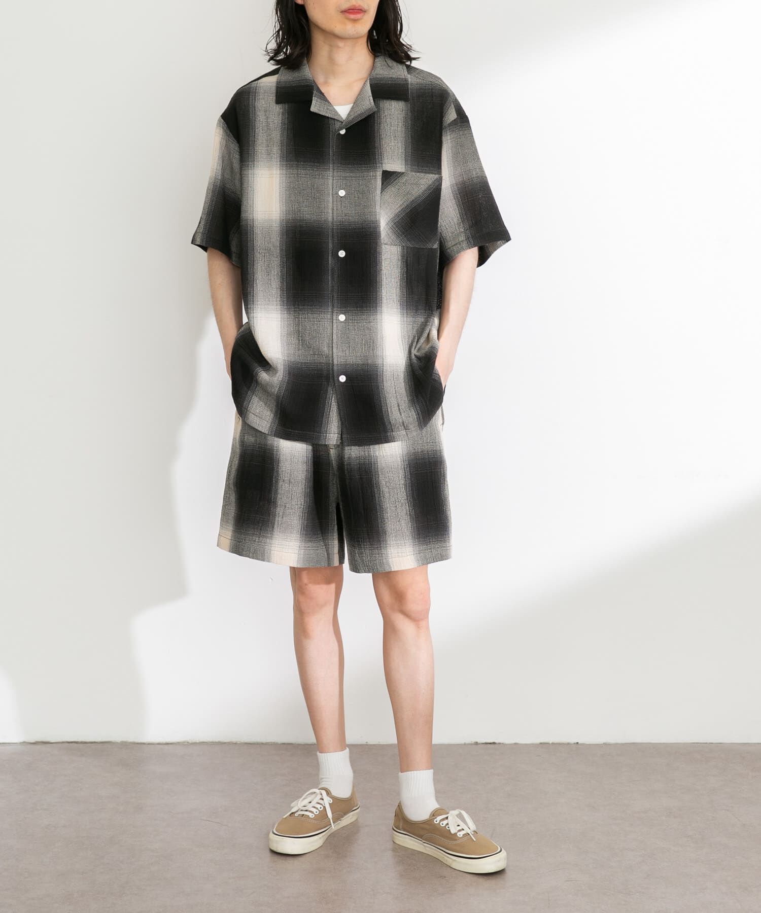 Sonny Label 「オンブレチェックイージーショートパンツ」|その他|