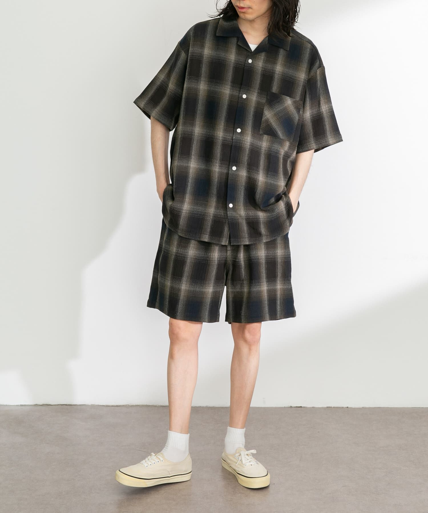 Sonny Label 「オンブレチェックイージーショートパンツ」|その他|