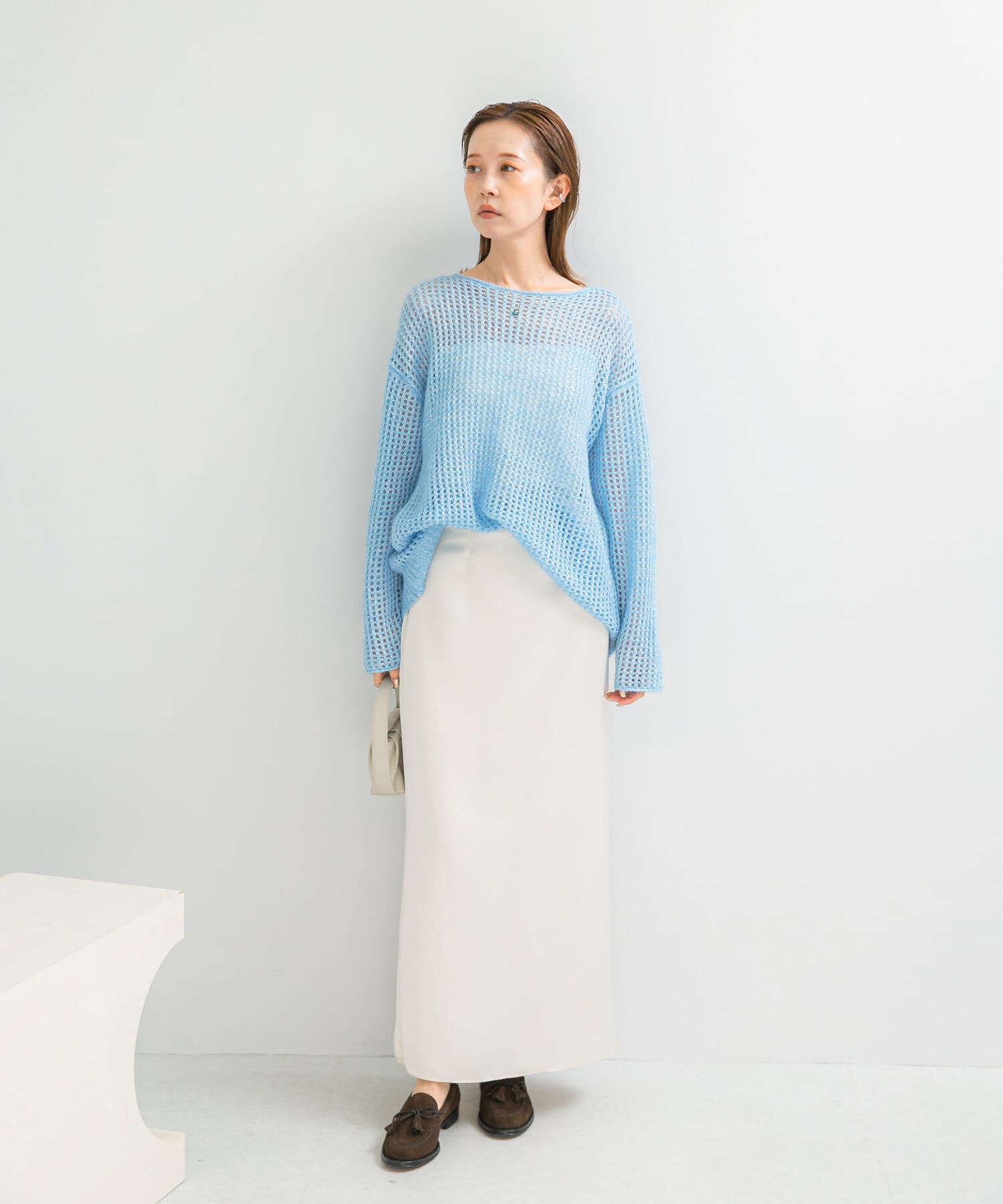 URBAN RESEARCH ROSSO「ビンテージダブルサテンストレートスカート」|スカート|