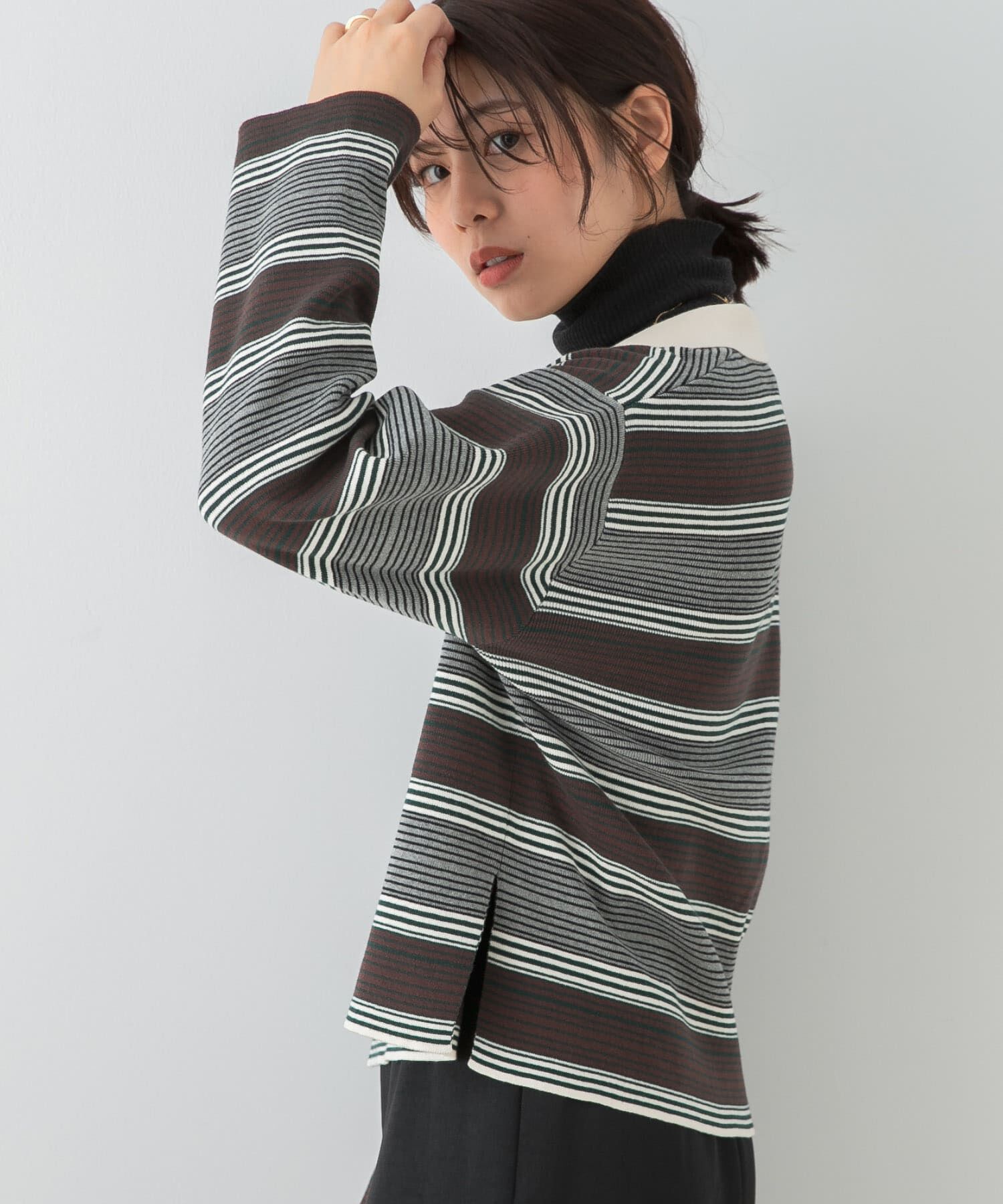 URBAN RESEARCH ROSSO「F by ROSSO　ラガーニットプルオーバー」|ニット・セーター|