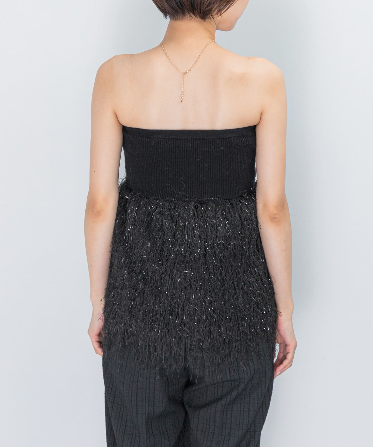 URBAN RESEARCH ROSSO「フェザーフリンジニットビスチェ」|ニット・セーター|