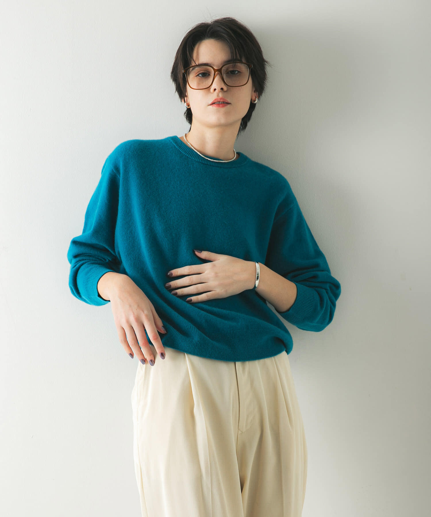 URBAN RESEARCH「ウール100 クルーネックソフトニット」|ニット・セーター|