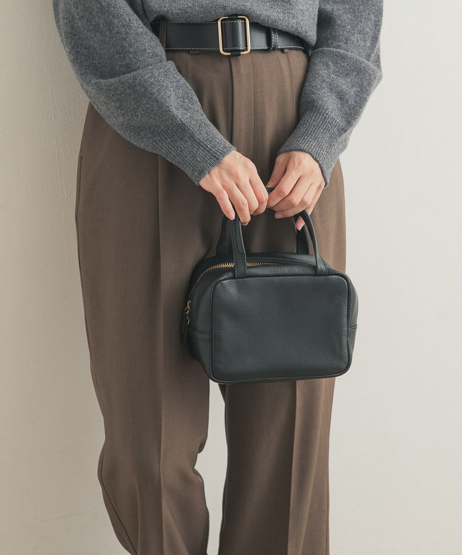 URBAN RESEARCH DOORS「レザーボストンバッグ」|ボストンバッグ|ブラック