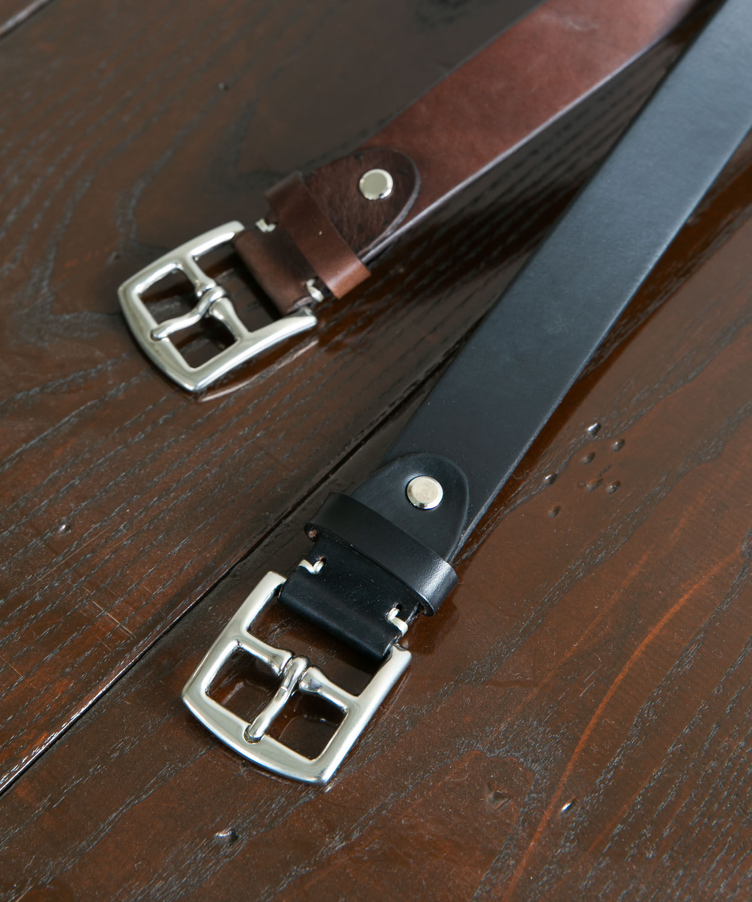 URBAN RESEARCH DOORS「LIFE STYLE TAILOR　クロムエクセルレザーベルト」|ベルト|ブラック