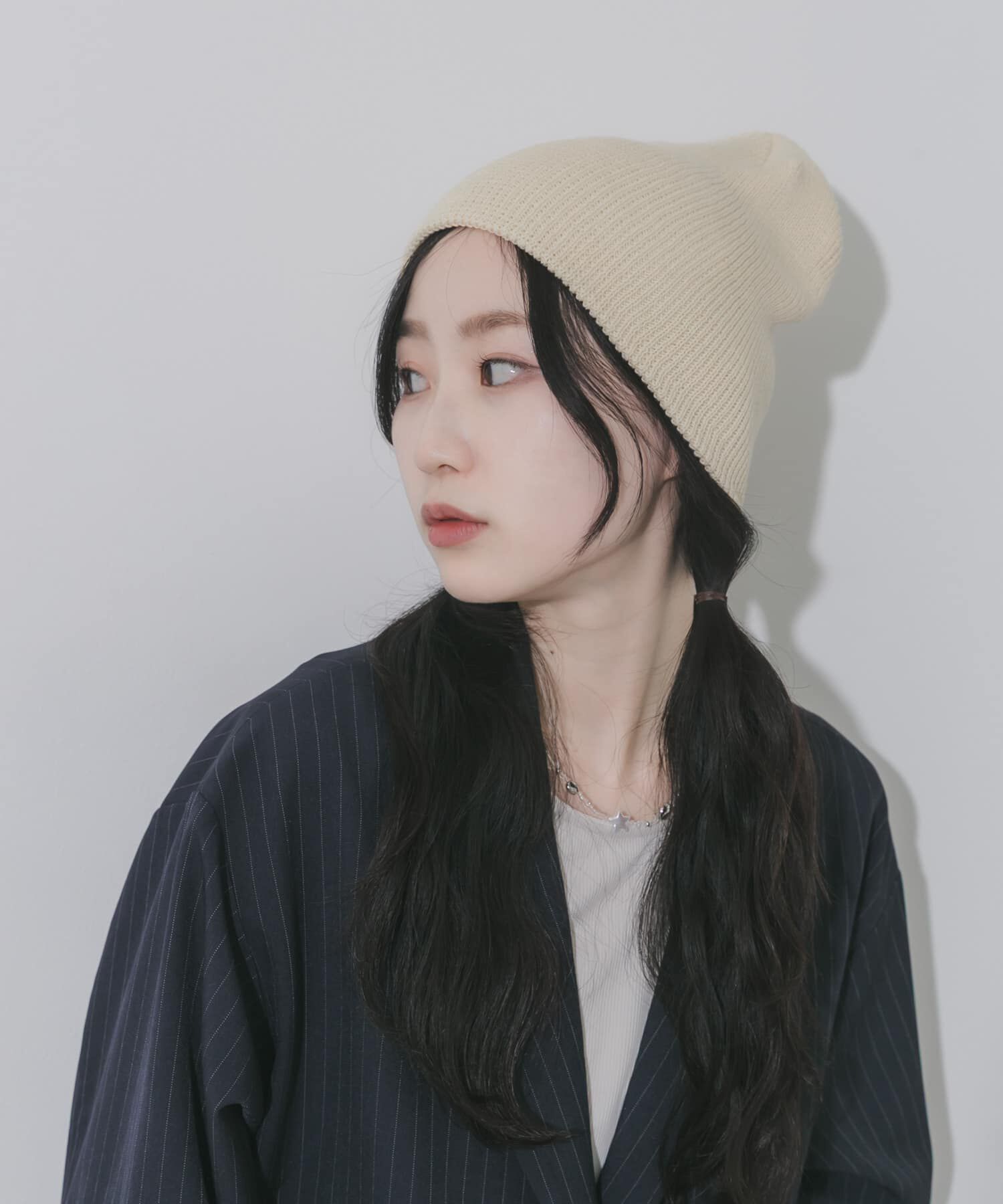 SMELLY「コットンリブビーニー」|ニット帽|