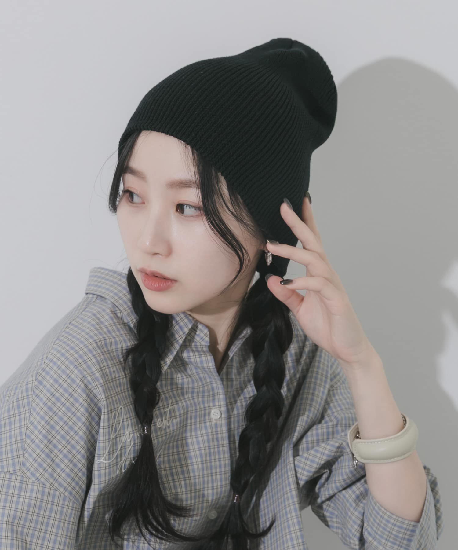 SMELLY「コットンリブビーニー」|ニット帽|