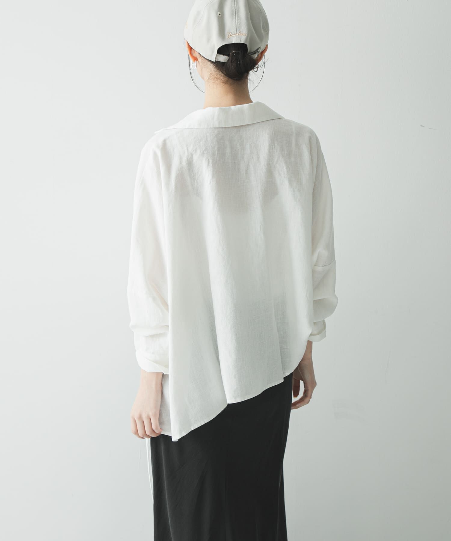 URBAN RESEARCH「ラミーレーヨンギャザーヘムシャツ」|シャツ・ブラウス|