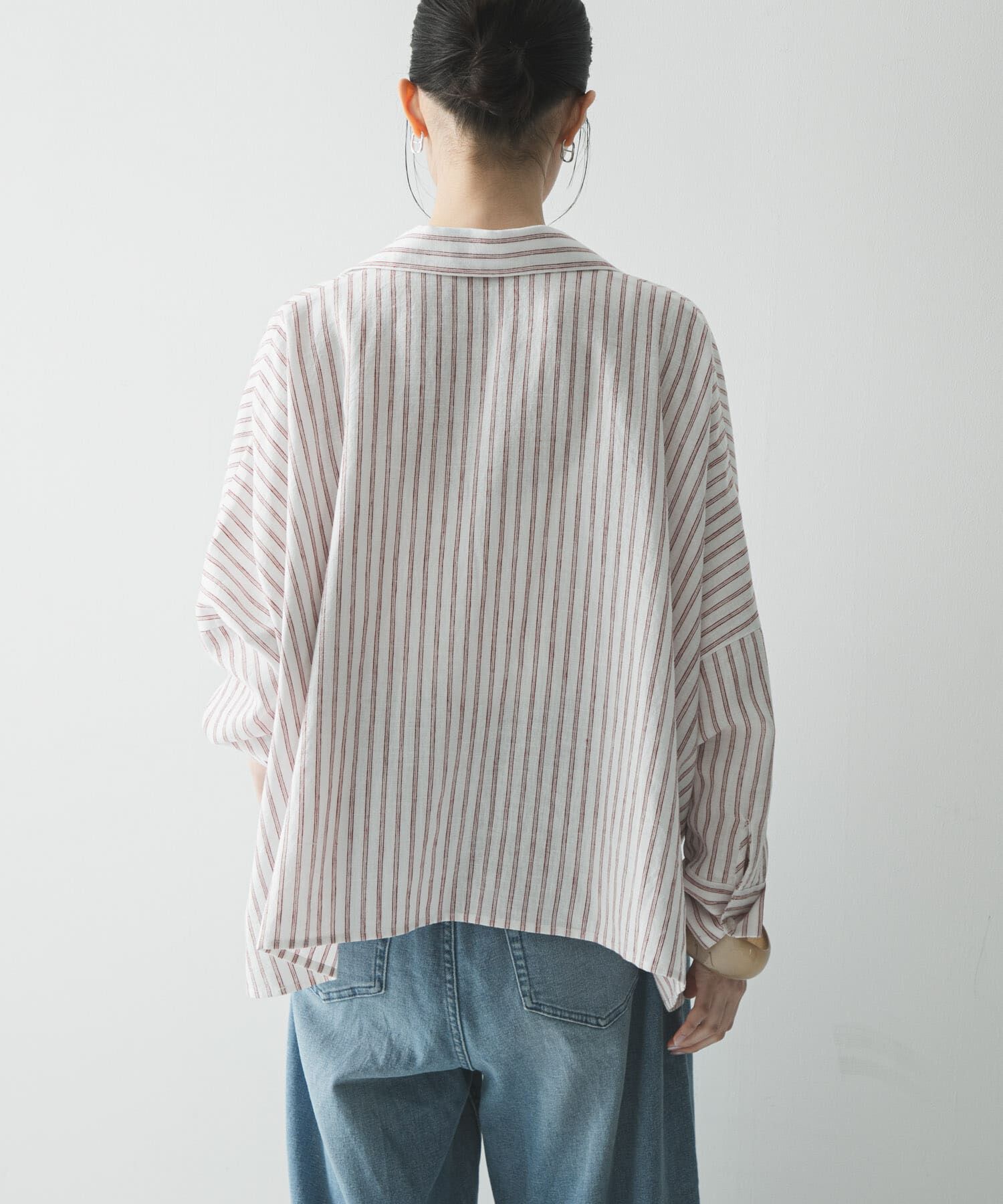 URBAN RESEARCH「ラミーレーヨンギャザーヘムシャツ」|シャツ・ブラウス|