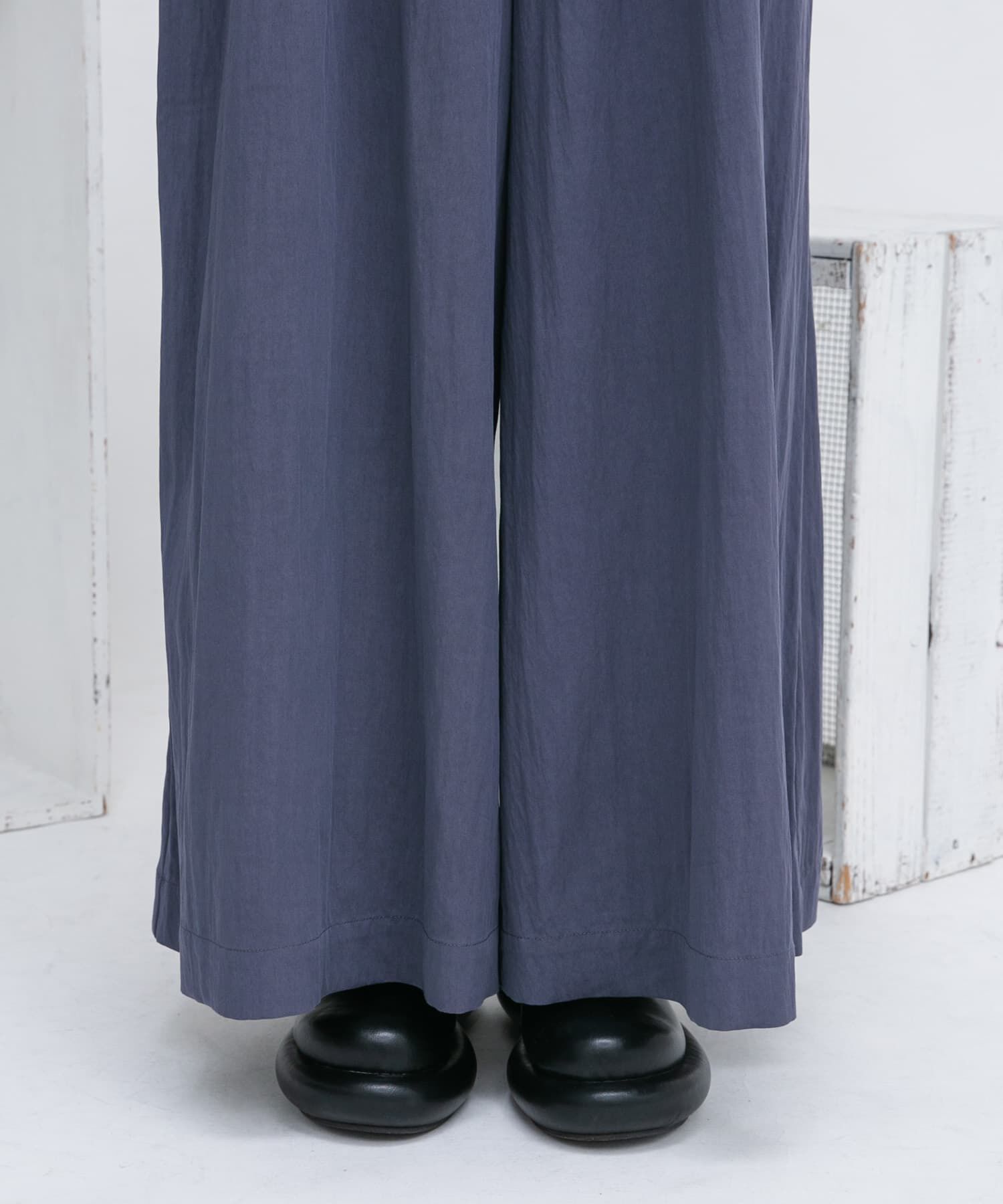  「『2サイズ展開』オーバーストラップワイドサロペット」|スカート|