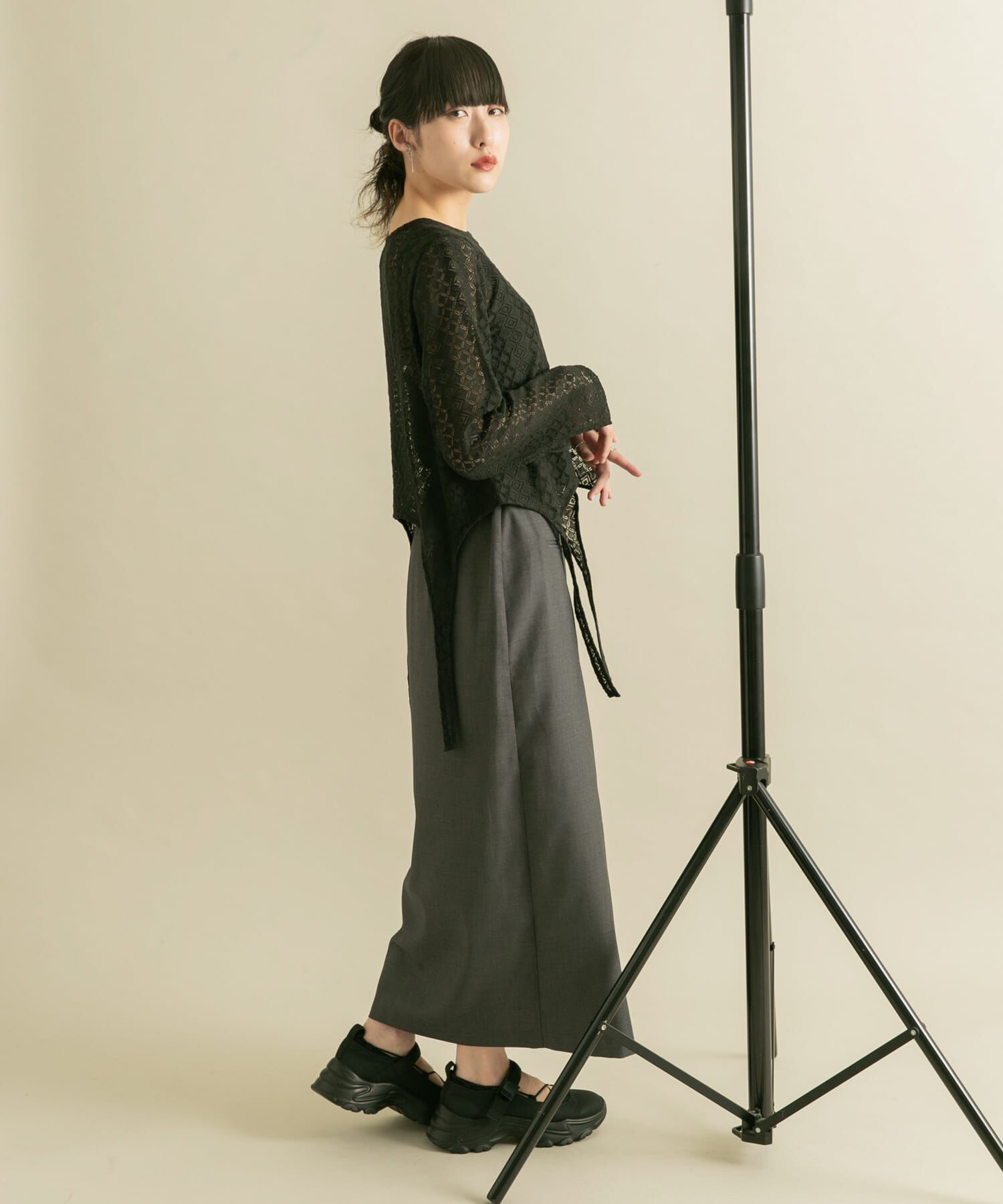  「ラップライクプリーツスカート」|スカート|