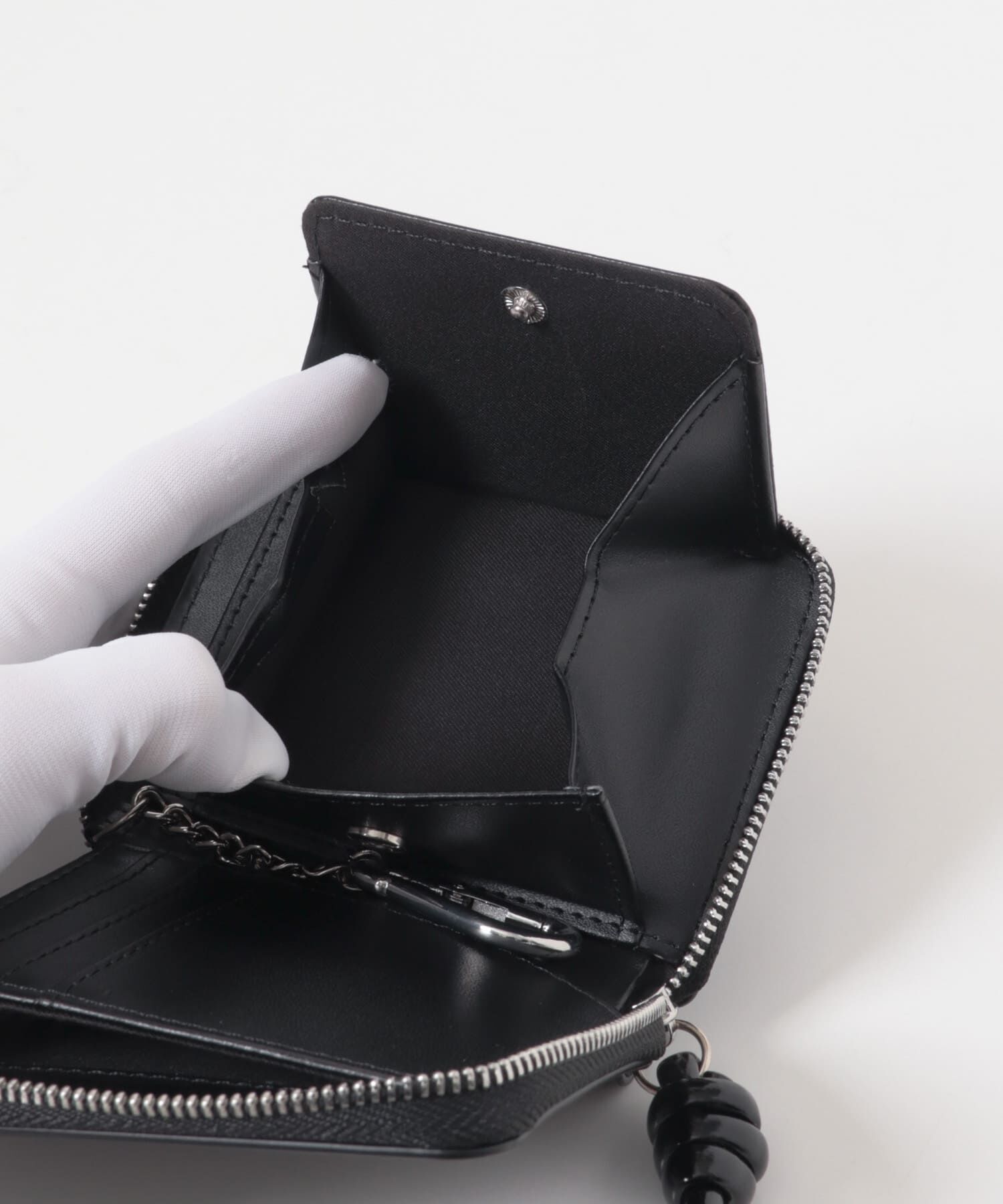  「カラビナ付きスリムウォレット」|財布|