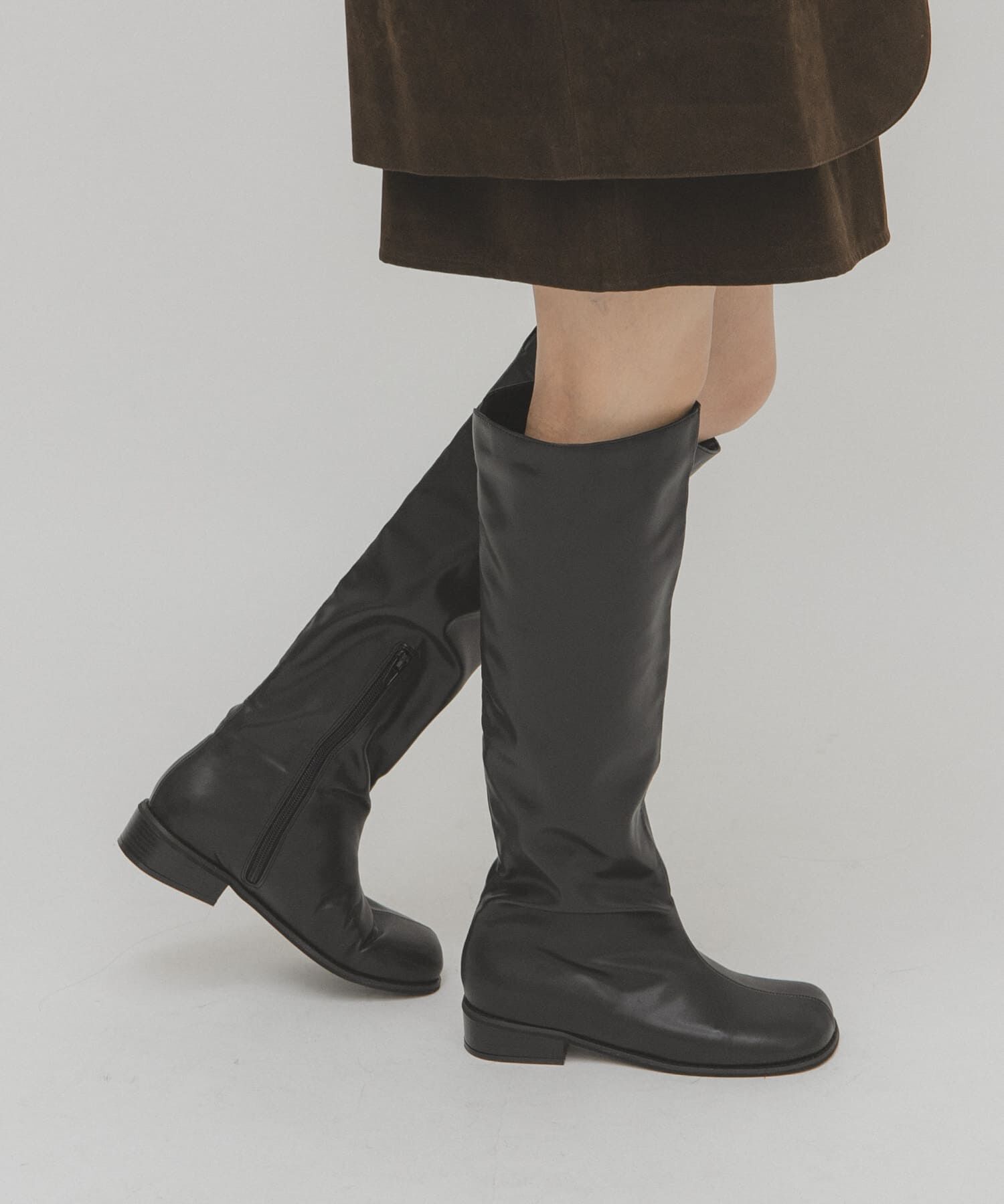  「プランプトゥロングブーツ」|ショートブーツ|