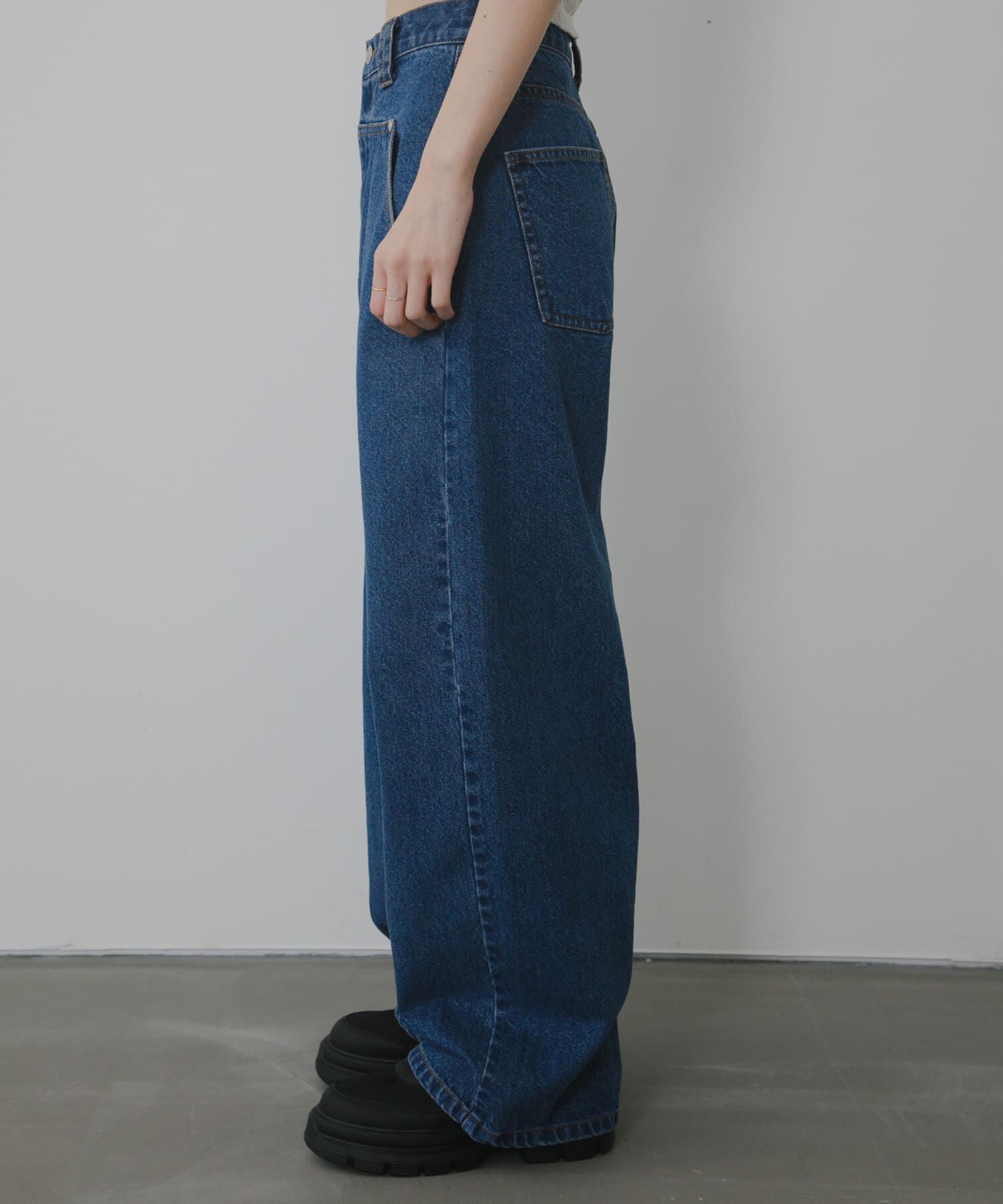  「『2サイズ展開』フロントパネルデザインデニム」|デニム|