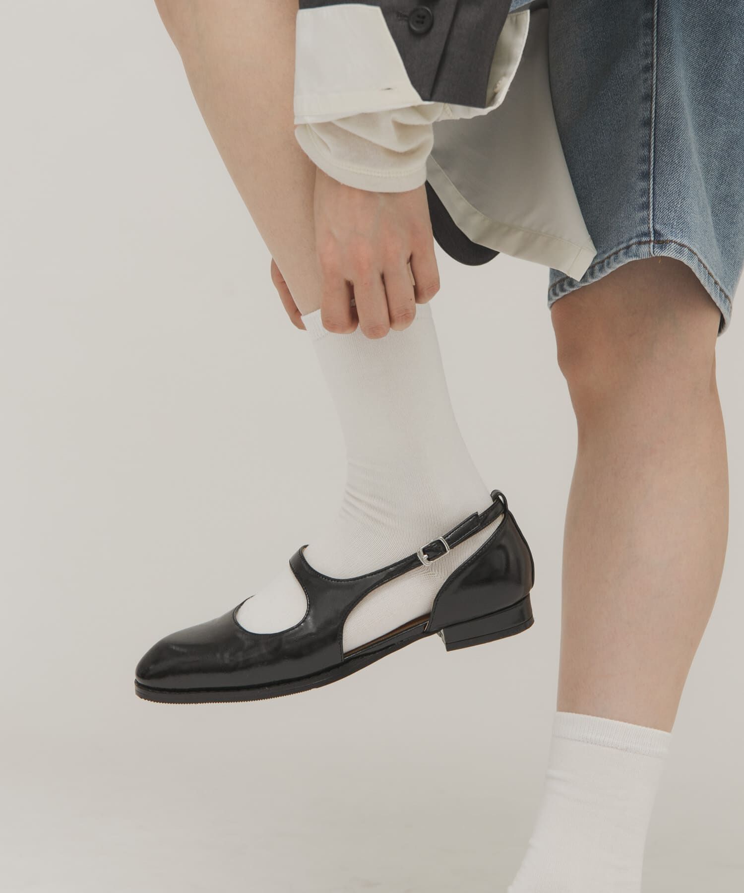  「カットデザインメリージェーンローファー」|ローファー|