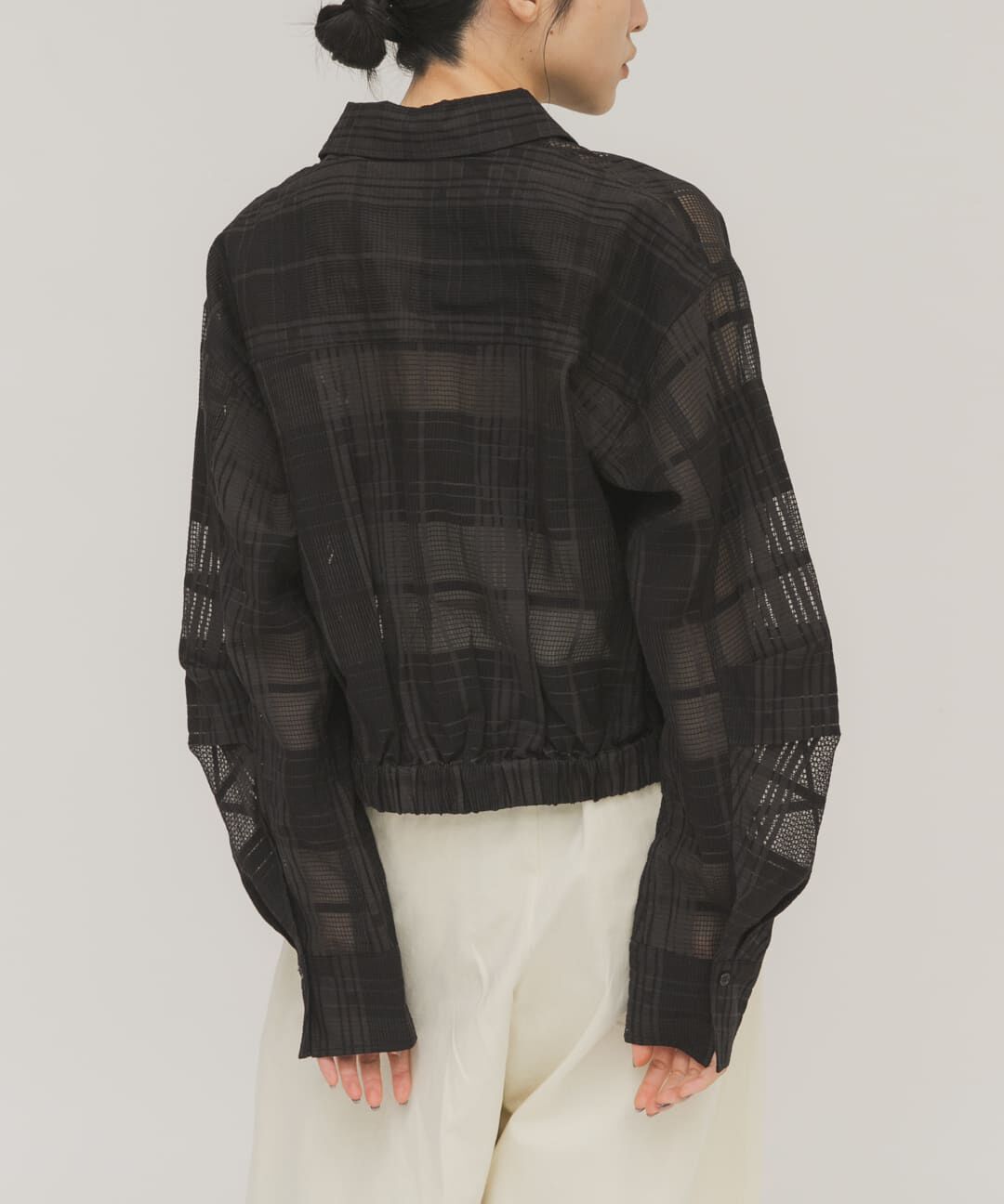  「シアーチェックコンパクトシャツ」|シャツ・ブラウス|