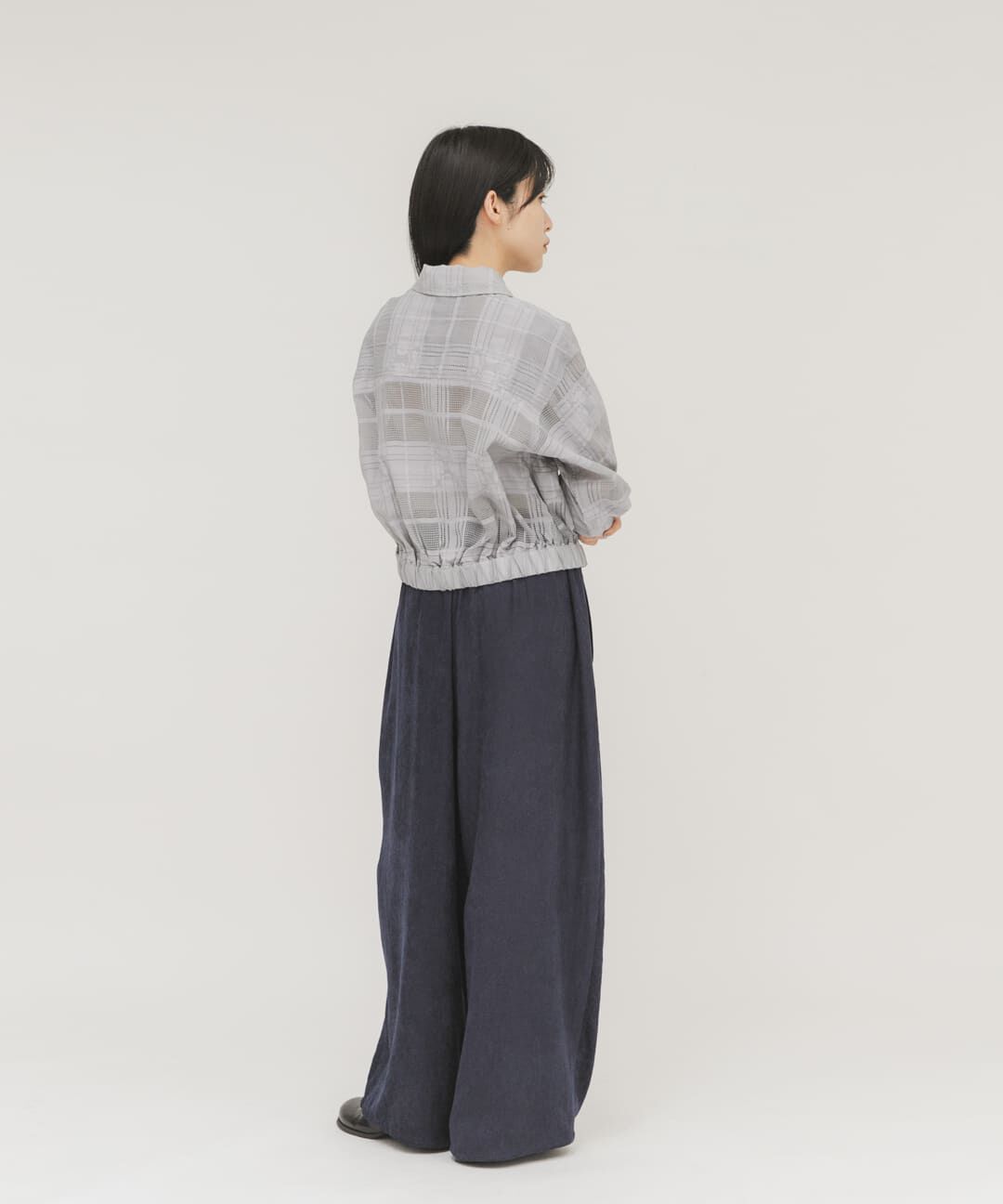  「シアーチェックコンパクトシャツ」|シャツ・ブラウス|