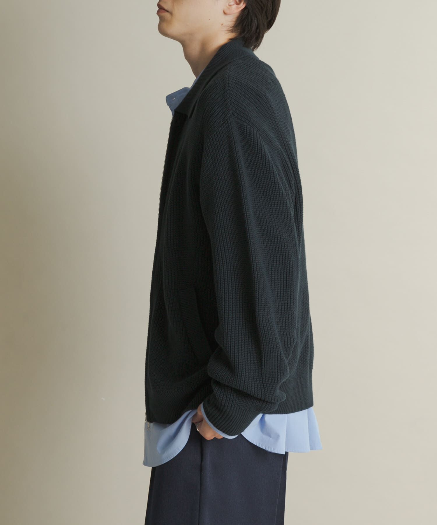 SENSE OF PLACE by URBAN RESEARCH「ダブルジップニットカーディガン」|ニット・セーター|